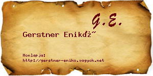 Gerstner Enikő névjegykártya