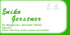 eniko gerstner business card